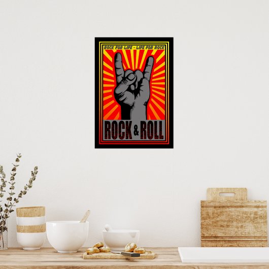 Rock & Roll Poster (Keuken)