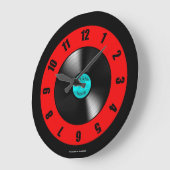 Rock- & Roll Records - Grote wandklok Klok (Hoek)