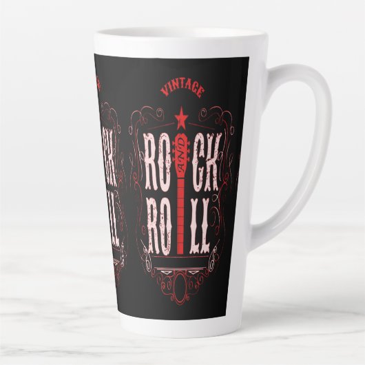 Rock & Roll Red Latte Mok (Rechts)