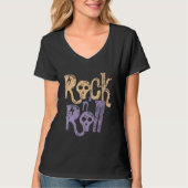 Rock & Roll | Rock n Roll Zwart T-shirt Design (Voorkant)