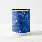 Rock & Roll Rock Star Blue Coffee Mug (Centre)