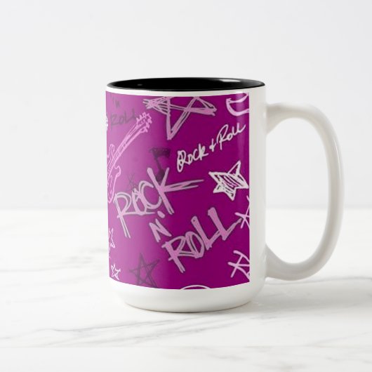 Rock & Roll Rock Star Coffee Mug Rose (Droit)