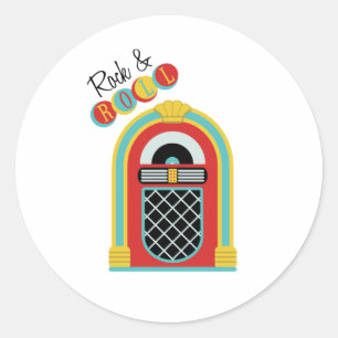 Rock & Roll Ronde Sticker