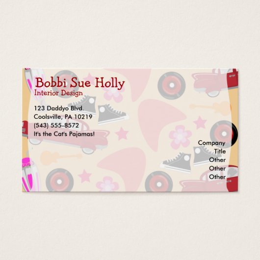 Rock Roll rose Cinquante années Amusant temps mign (Devant)