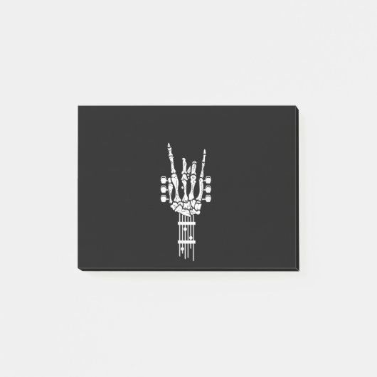 Rock & Roll Skeleton Guitar Music Lover Post-it® Notes (Voorkant)