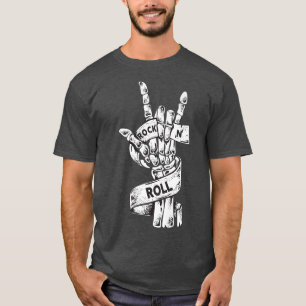 Rock & Roll Skeleton Guitar Music Lover Rockstar10 T-shirt