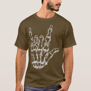 Rock & Roll Skeleton Guitar Music Lover Rockstar10 T-shirt