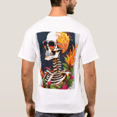 Rock & Roll Skull Crossbones T-Shirt Design (Dos)