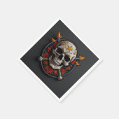 Rock & Roll Skull Patch Servet (Hoek)