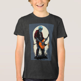 Rock & Roll Skull T-Shirt Design