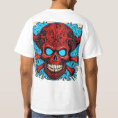 Rock & Roll Skull - Tijdloze Rebel Spirit 👕 T-shirt (Achterkant)