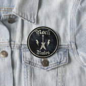 Rock Rules! Ronde Button 7,6 Cm (In situ)