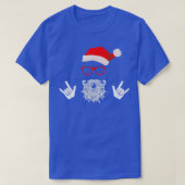 Rock Santa Claus Beard Pet Sunbril Classic TShi T-shirt (Design voorkant)