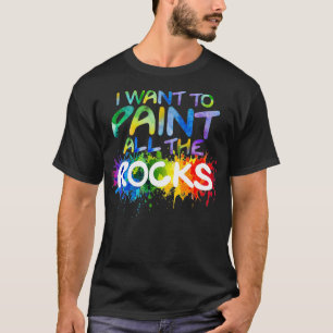 Rock schilder jonge artiest die ik wil schilderen t-shirt