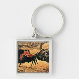 Rock-schilderij van bison, c.17000 BC Sleutelhanger