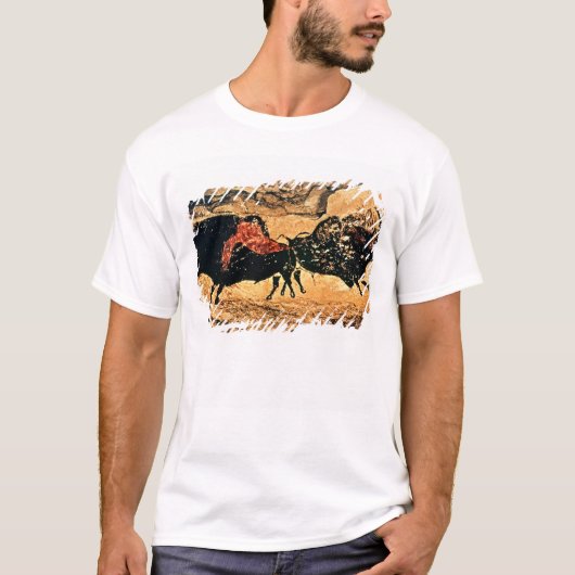 Rock-schilderij van bison, c.17000 BC T-shirt (Voorkant)