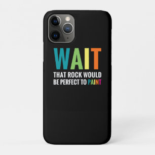 Rock-schilders wachten op grappige regenboogstone iPhone 11 pro hoesje