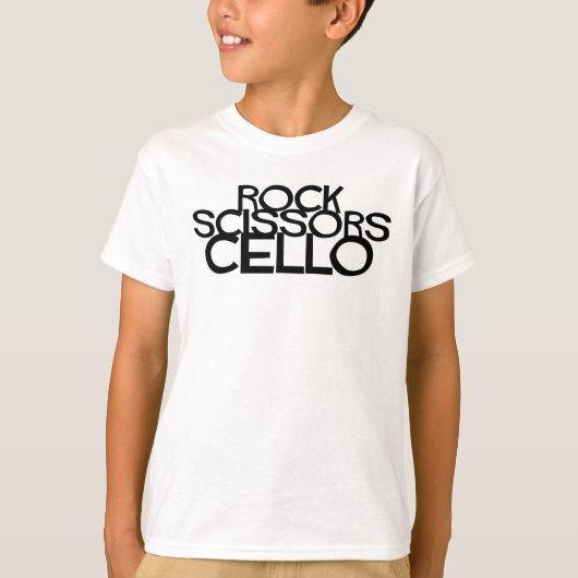 Rock Scissors Cello T-shirt (Voorkant)