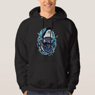 Rock Shark Super Mode Unieke Charm Music Fan Hoodie