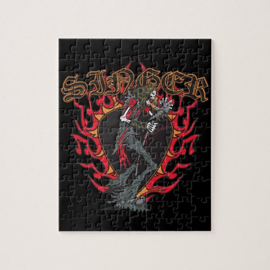 Rock Singer Jigzaag Puzzle Legpuzzel (Verticaal)