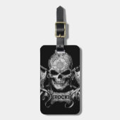 Rock Skull Bagagelabel (Voorkant verticaal)