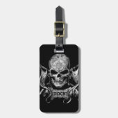 Rock Skull Bagagelabel (Voorkant verticaal)