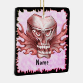 Rock Skull Biker Keramisch Ornament (Rechts)