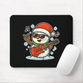 Rock Snowman With Guitar Premium Tri-blend  Muismat (Met muis)