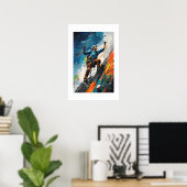 Rock Sport Escalade Wall Climber Peinture Poster (Bureau à domicile)