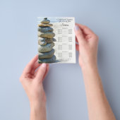 Rock Stack Cairn Spa Salon Services Menu (Hand)