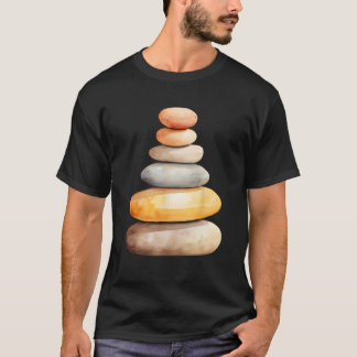 Rock Stacker Rock Balancing Rock Stack Cairn Rock T-shirt