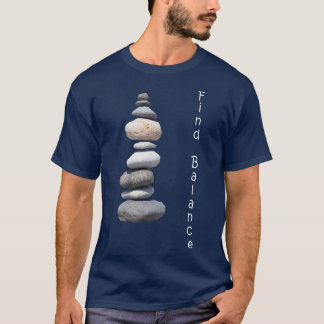 Rock Stacking Find Balance Natuur Cairn T-shirt