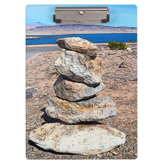 Rock Stacking Klembord (Voorkant)