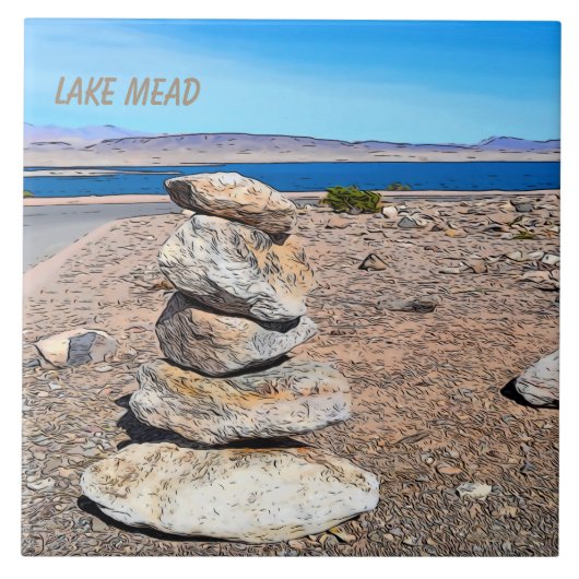 Rock Stacking Tegeltje (Voorkant)