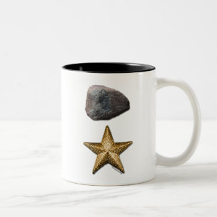 Rock + Star-Afbeelding Tweekleurige Koffiemok