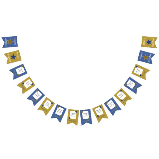 Rock Star Anniversaire Mois de fête Bannière Bleu  (Tout)