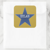 Rock Star Anniversaire Nom de fête Stickers Blue G (Sac)