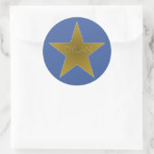Rock Star Anniversaire Nom de fête Stickers Blue G (Sac)