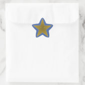 Rock Star Anniversaire Nom de fête Stickers Blue G (Sac)