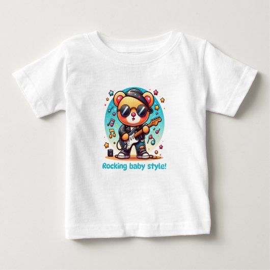 Rock star baby kleding cadeau voor jongens en meis (Voorkant)