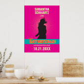 Rock Star Bat Mitzvah Poster in Hot Pink (Keuken)
