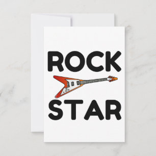 Rock Star Bedankkaart