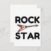 Rock Star Bedankkaart (Voorkant / Achterkant)