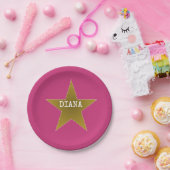 Rock Star Birthday Bord Pink Gold (Feest)