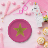 Rock Star Birthday Bord Pink Gold (Feest)