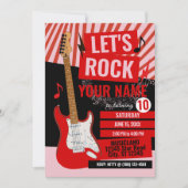 Rock Star Birthday Party Invitation (Devant)