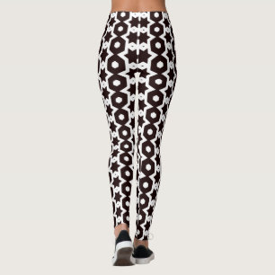 Rock Star Black en White XS-XL_Leggings Leggings