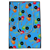 Rock Star Boy verjaarfeestje Medium Cadeauzakje (Achterkant)