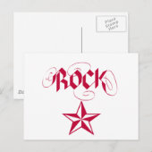 Rock Star Briefkaart (Voorkant / Achterkant)