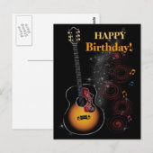 Rock star briefkaart (Voorkant / Achterkant)